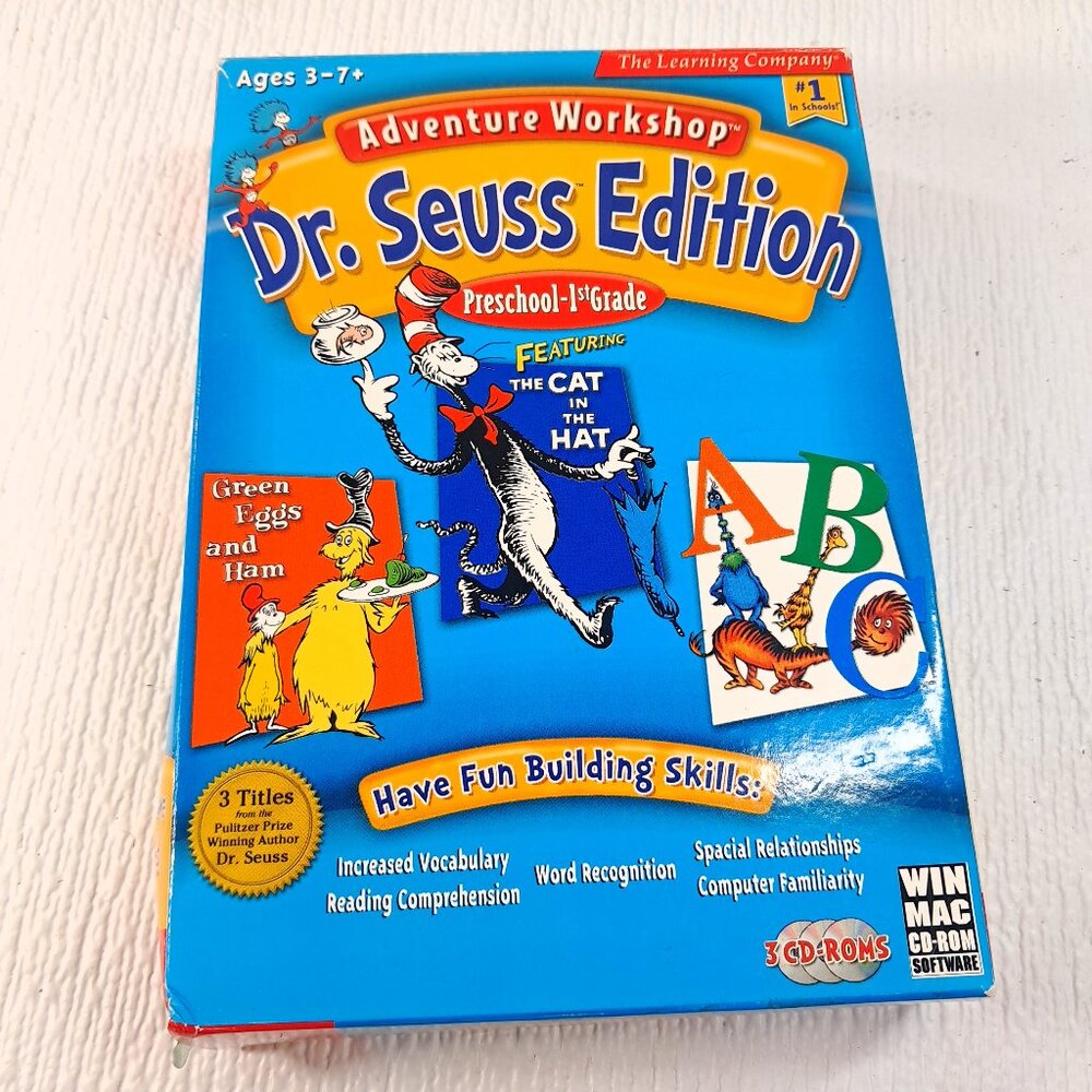 Adventure‎ Workshop Dr. Seuss Edition Preschool-1st Grade computer game Cd-rom